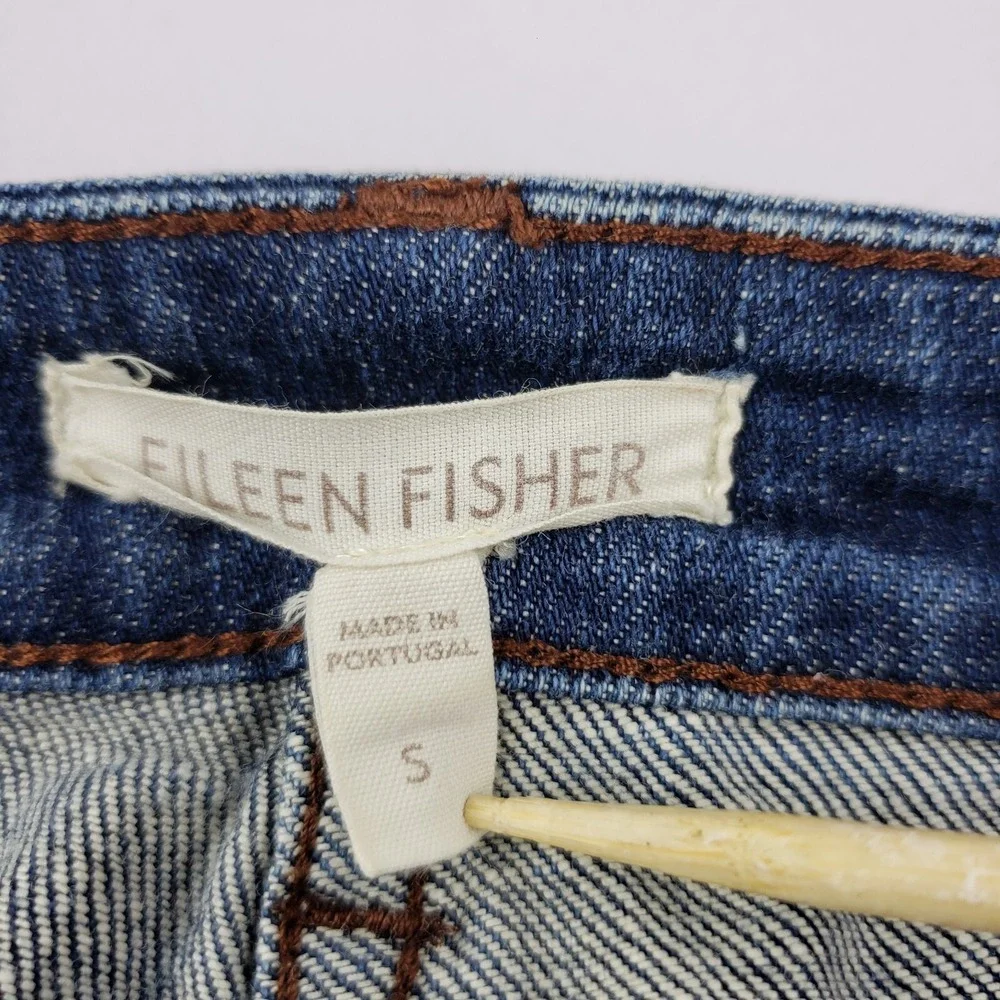 Eileen Fisher 30x17 Capri‎ Jeans Women's Small Blue Denim Capri Pants